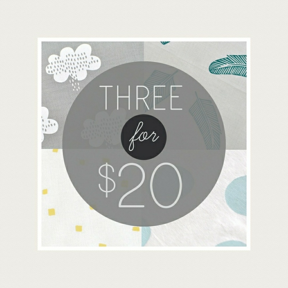 3 for $20 any item $11 or less!